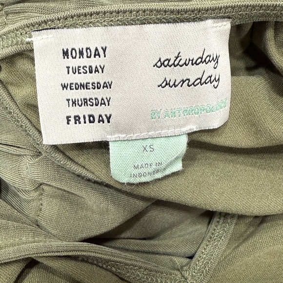 Anthropologie, Saturday Sunday - Belted Olive Green Sleeveless Jumpsuit - Picture 10 of 10